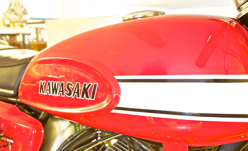 Kawasaki Mach III prima serie 500cc rossa del 1970